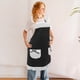 thumbnail image 4 of Delantal retro negro con volantes laterales, delantal de cocina vintage con bolsillos para mujeres y niñas, ideal para camareras y sirvientas, 4 of 7