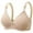 Beige, variant on Women's Comfortable Thin Chest Show Small Gathered Breathable Comfortable No Steel Ring Uphold Anti Drop Bra Padded Bras