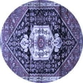 thumbnail image 1 of Ahgly Company Indoor Round Persian Blue Traditional Area Rugs, 6' Round, 1 of 4