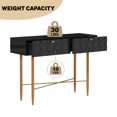 thumbnail image 6 of Boyel Living Console Table with 2 Drawers, 41.75" Sofa Coffee Desk Entryway Table for Hallway, Entryway, Living Room (Black), 6 of 9