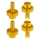 thumbnail image 1 of 4uds M8 Bicicleta Motocicleta Freno Embrague Palanca Cable Ajuste Tornillos Tono dorado, 1 of 1