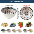 thumbnail image 3 of Ceramic Rice Bowls 10 oz, Bohemian Style Rice Bowl Gift Set of 6, 6 Colors Kitchen Tableware Serving Bowls for Cereal, Soup, Desserts, Snacks, Fruits, Salads, 3 of 8