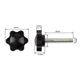 thumbnail image 2 of 10-Pack M6x30mm Thumb Screws, Knurled Plastic Star Knob Thumbscrew Screw Clamp, 2 of 5