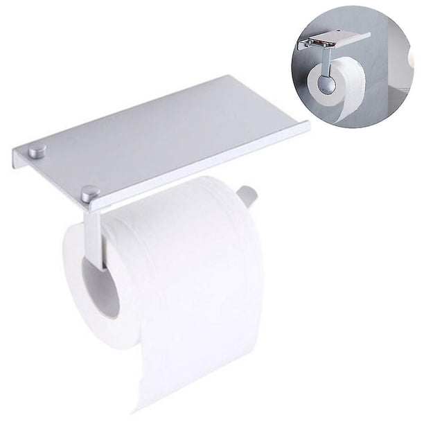 Portarrollos De Papel Higiénico Con Soporte Para Teléfono Móvil, Portarrollos Sin Taladrar