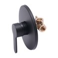 thumbnail image 1 of Dosaele Wall Mount Single Function Shower Faucet Control Valve Bath Mixer Bathroom Water Tap Hot & Cold Single Handle Tub Shower Valve Mixer Kit Black, 1 of 16