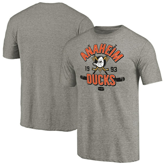 Men's Gray Anaheim Ducks Hometown Collection Tri-Blend T-Shirt