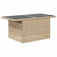 thumbnail image 3 of vidaXL 6 Piece Garden Sofa Set with Cushions Beige Poly Rattan, 3 of 5
