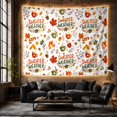 thumbnail image 6 of Sweater Weather Text with Mugs and Maple Leaves, Cozy Illustration for Cozy Decor Fans, Graphic Wall Art, Housewarming Gift, Tapestry Wall Hanging for Kitchen and Dorm, 6 of 7