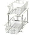 thumbnail image 5 of Simple Houseware 2 Tier Cabinet Wire Basket Drawer Organizer, White, 5 of 5