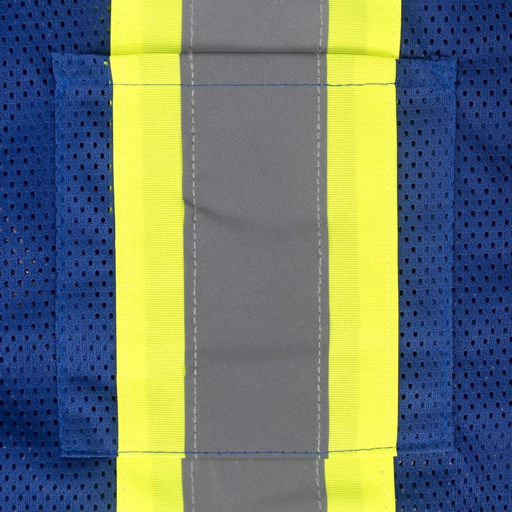 Radians Sv22-1 Economy Type O Class 1 Two Tone Safety Vest, Blue, 5X-Large