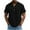 Black—Button Up Shirts, variant on Henley Hawaiian Shirts for Men Short Sleeve Summer Beach Tops Lightweight Plain Vacation Shirt Gray M