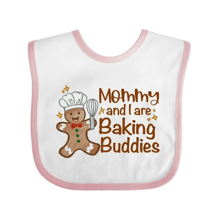 

Inktastic Mommy And I Are Baking Buddies Gift Baby Boy or Baby Girl Bib