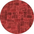 thumbnail image 1 of Ahgly Company Indoor Round Patchwork Red Transitional Area Rugs, 6' Round, 1 of 4