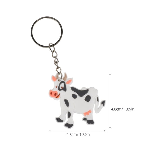 PAMINGONO 12-Pack Cute Hanging Charms PVC Keychains for Kids Backpack Accessories and Party Favors