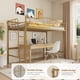 thumbnail image 5 of Tamaño individual loft cama ladder y tamaño completo safety guardrail, heavy-duty metal frame, 400 lbs capacity, space-saving design, gold finish, noise-free, easy to assemble - no box spring..., 5 of 6