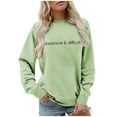 thumbnail image 2 of Women's Crew Neck Funny Graphic Sweatshirt Satirical Long Sleeve Top Expensive Difficult Humor Mom Casual Comfortable Soft Fabric Stylish, 2 of 2