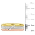 thumbnail image 2 of Everly Men's Cubic Zirconia 10k Wedding Ring, 2 of 7