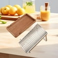 thumbnail image 4 of RuiJiao Clearance Stainless Steel Grater With Wooden Base Box Cheese Grater Block Cheese Grater Lemon Grater Kitchen Cheese Shavings Tool Home Portable Pizza Making Tool, 4 of 6
