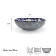 thumbnail image 2 of Pfaltzgraff Gabriela Stoneware 8-inch Pasta Bowl Set of 2 Blue, 2 of 3