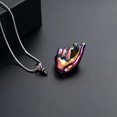 thumbnail image 6 of Personalize Stainless Steel Heart Shaped Fist Cremation Urn Pendant Memory Necklace for Cremation Ashes Memorial Jewelry, 6 of 8