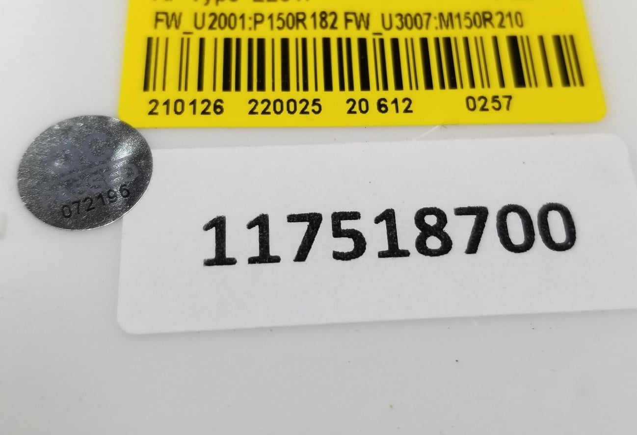 Open Box New OEM Replacement for Frigidaire Dishwasher Main Control 117518700