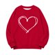 thumbnail image 2 of TaTaai Valentine's Day Oversized Sweatshirt, Christmas Holiday Pullover, Fleece Lined Long Sleeve Top for Youth, Cozy Photoshoot Casual Wear Gift, 2 of 8