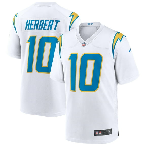 Men's Nike Justin Herbert White Los Angeles Chargers Game Jersey