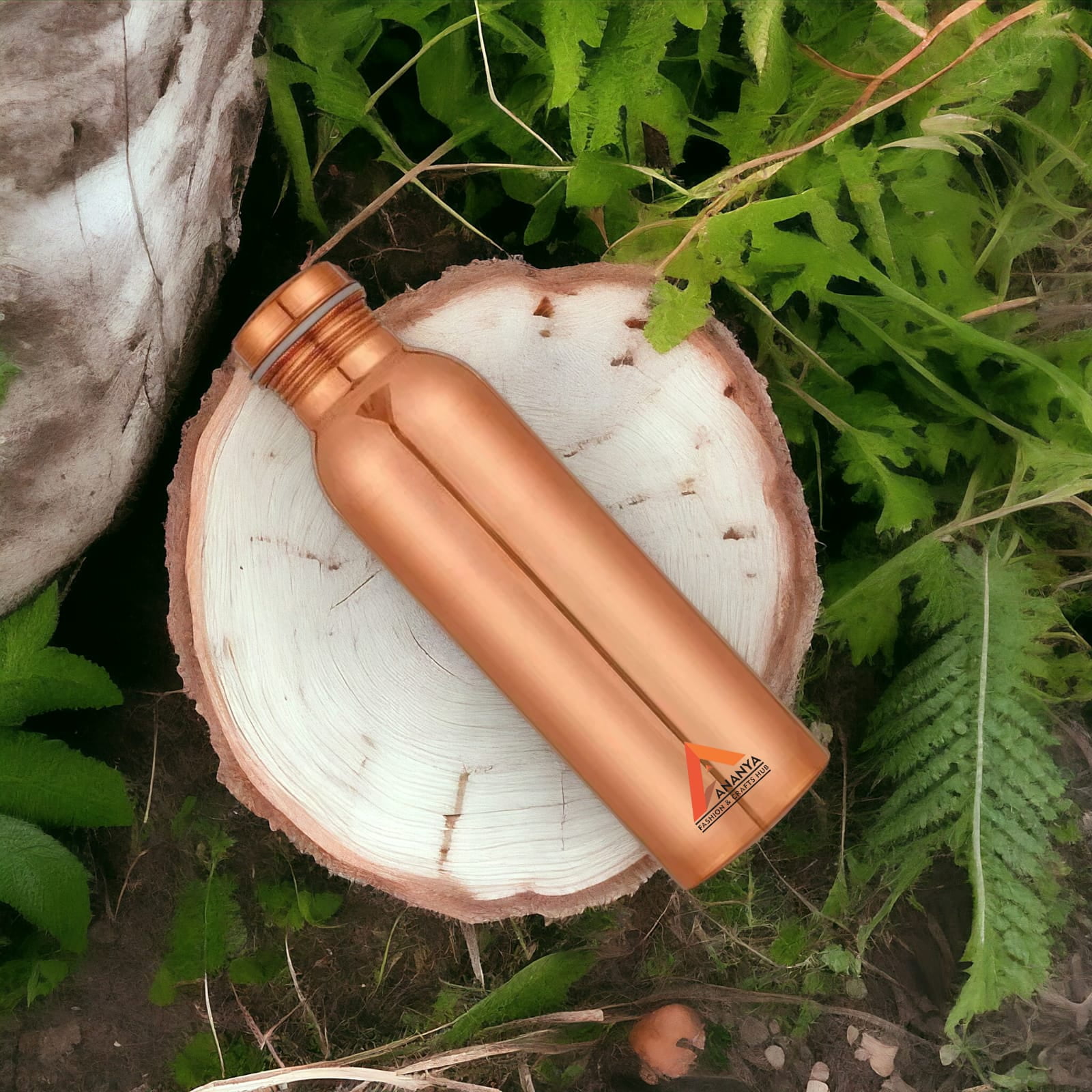 Plain Matt Copper Water Bottle 950 ml Ayurvedic Pure Copper Vessel For Drinking Health Benefits