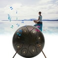 thumbnail image 5 of Outdoor Rain Drum - 11.4cm Steel Tongue Drum with 8 Tones, Drumsticks, and Music Book - Ideal Handpan for Garden Meditation and Relaxation - Mini Healing Percussion Instrument, 5 of 6