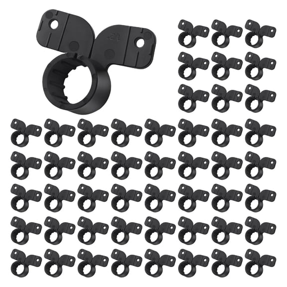 50Pcs Butterfly Style Pex Tubing Clamps 2 Hole Mount Strap Pipe Bracket