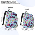 thumbnail image 3 of Yiaed Donuts Print Backpack, Premium Laptop Backpack, Travel Backpack for Women, Lightweight Backpacks, Comfortable Back Pack-Small, 3 of 7