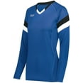 thumbnail image 5 of High Five 2XL Ladies TruHit Tri-Color Long Sleeve Jersey Royal/Black/White 342242, 5 of 5