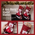 thumbnail image 2 of Unique Bargains 2 Pack Cartoon Christmas Stockings Assorted Garland Accents Snowman 8", 2 of 5