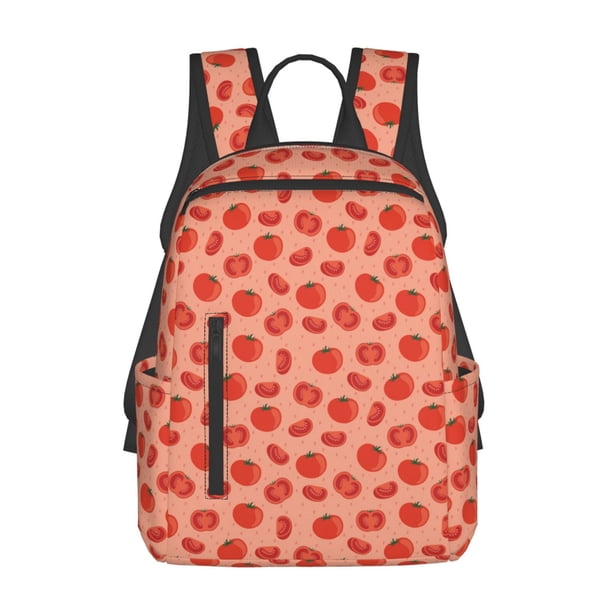 Disketp Tomato Mochila Ligera e Impermeable, Mochila de Día Resistente para Viajes, Senderismo y Uso Diario para Hombre y Mujer