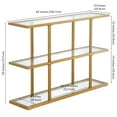 thumbnail image 6 of Evelyn&Zoe Yeardley 42" Wide Rectangular Console Table, Brass, 6 of 7