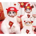 thumbnail image 2 of Gorro de disfraz para mascotas, accesorios de Cosplay para fiesta de Navidad, sombrero cálido de Año Nuevo encantador, 2 of 5
