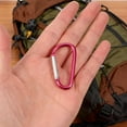 thumbnail image 3 of 180 Pcs 1.8" Small Aluminum Clip Keychain Buckle Clip Bulk, Aluminum Locking Spring Hook D Ring Shape Clips, Small Lock Spring Snap Hook for Outdoor Camping Fishing Hiking Car, 3 of 7