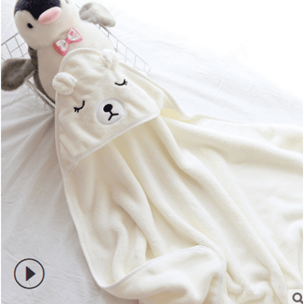 Baby Hooded Towels Super Soft Bath Towel Warm Sleeping Swaddle