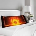 thumbnail image 2 of MKHERT Cool Flame Basketball Hoop Body Pillow Pillowcase Pillow Protector Cushion Cover 20x60 Inch, 2 of 2