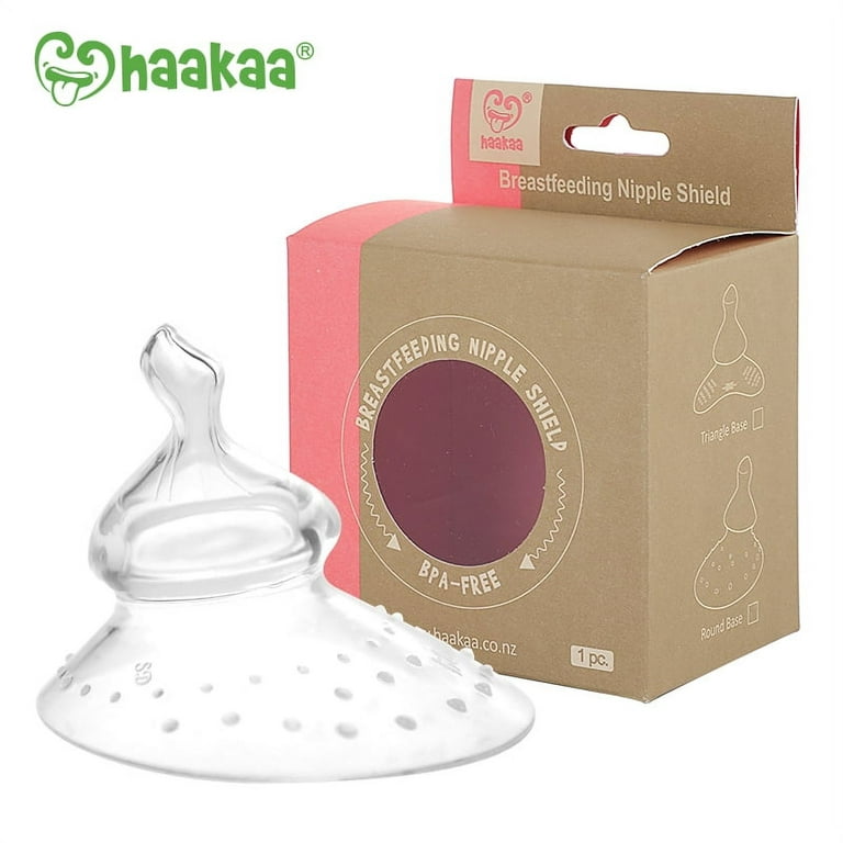 Haakaa Nipple Shield Breastfeeding Round Base Carrying Case OPEN BOX