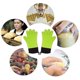 thumbnail image 2 of 1 par de guantes de cocina resistentes al calor, guantes de silicona para barbacoa, guantes para horno de cocina, color verde, 2 of 5