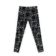 thumbnail image 7 of COEQINE Black Cat Print Girls Yoga Leggings Casual Pants Full Length Athletic Trousers High Waist Tummy Control, for 6-7 Years Kids Girls, 7 of 7