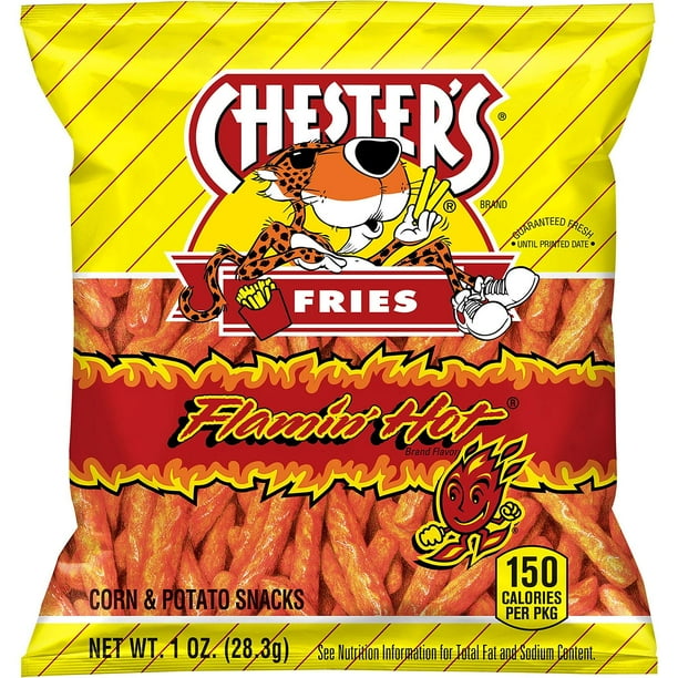 Chester S Flamin Hot Fries 1 Oz 50 Ct Walmart Com