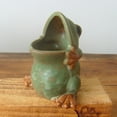 thumbnail image 6 of Gardening Supplies Frog Planter Pot Gift Ceramic Cyan Lawn Flowerpots, 6 of 11