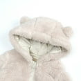 thumbnail image 4 of ZZwxWA Newborn Baby Snowsuit Fleece Lined Onesie Outfits Warm Hooded Romper for Infant Baby Fleece Jumpsuit Onesie Girls Hoodie Warm Clothing Toddler Snowsuits Coat, 4 of 7