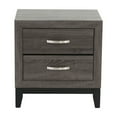 thumbnail image 4 of Knubmt Modern Beside Table with 2 Drawers, Wooden Nightstand for Living Room, Bedroom, Gray, 4 of 6
