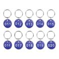 thumbnail image 3 of 10PCS Number Tags 11-20, Number Key Tags Aluminum Numbered Tags Metal Key Tags Keychain with Key Rings for Organizer Field Sales Hangers Clothes Labels ID Tag, Blue, 3 of 6