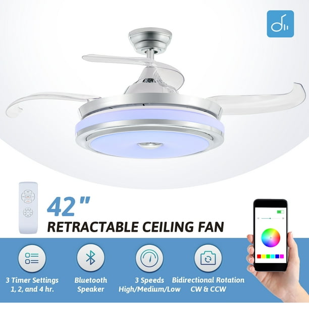 42 3 Sd Ceiling Fan Timer Sets W, Bluetooth Ceiling Fan