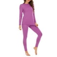 thumbnail image 5 of Zando Womens Lightweight Thermal Underwear Sets Ultra Soft Thermal Tights for Women Warm Base Layer Long Johns Set Pink Purple XL, 5 of 6