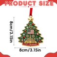 thumbnail image 3 of Christmas Ornaments,250 Anniversary Usa Merchandise,Vintage Christmas Tree Decorations,Personalized 250 Ornament Patriotic Christmas Ornaments,Hanging Decorations With 250 Design 3.15 Inch, 3 of 7